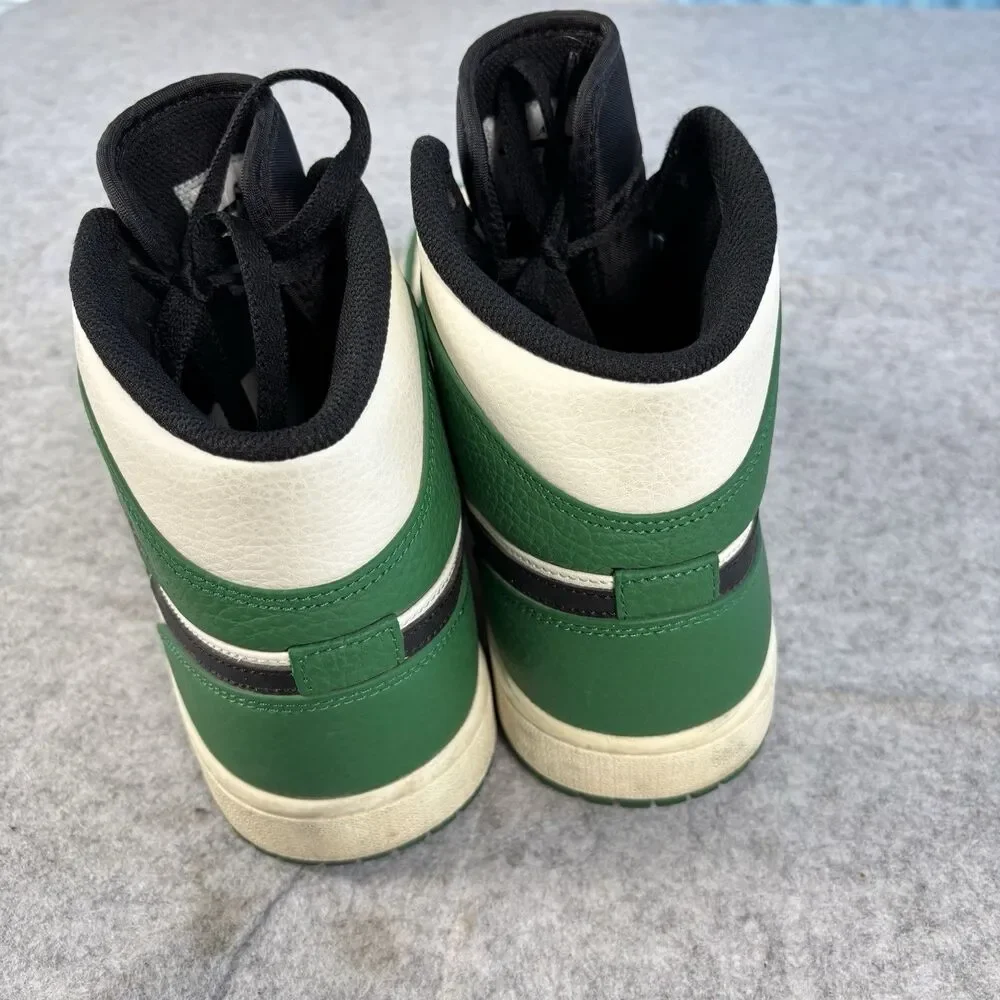852542-301 - Mens 10 / Womens 11.5 Nike Air Jordan 1 Mid SE Pine Green Sneakers
